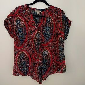 Print blouse